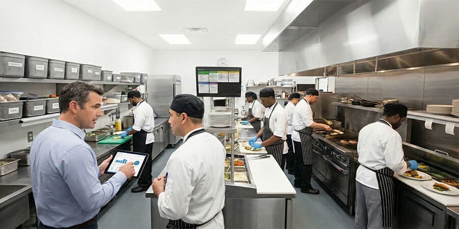 Commercial kitchen grease trap inspection in Los Angeles