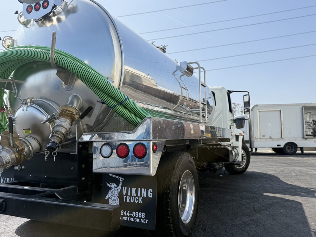 Los Angeles cooking oil recycling service truck from The Grease Company