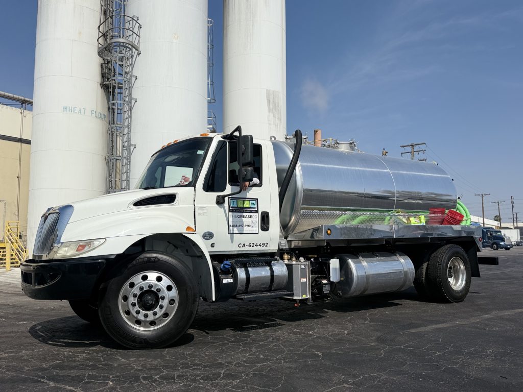 Reliable waste oil buyer service truck in Los Angeles